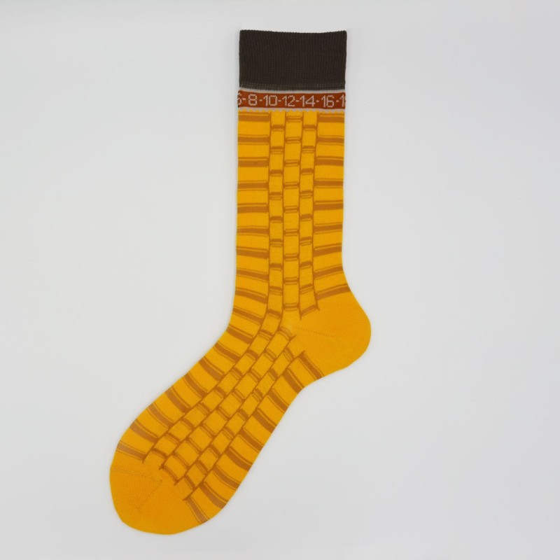 Calza corta in cotone stile orologio...