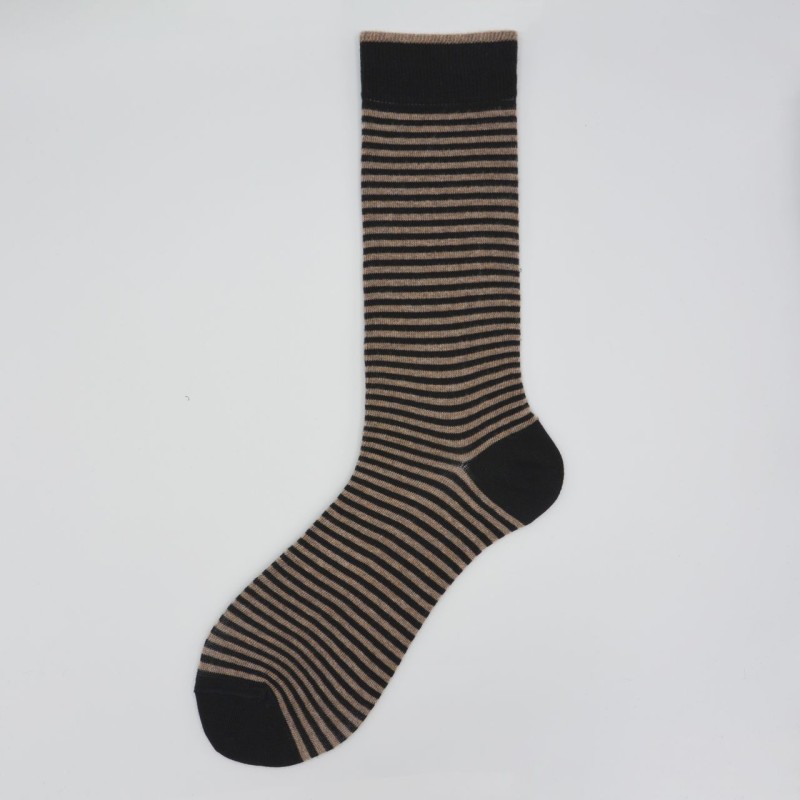 Calza corta in caldo cotone a righe...