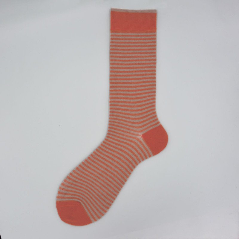 Calza corta in caldo cotone a righe...