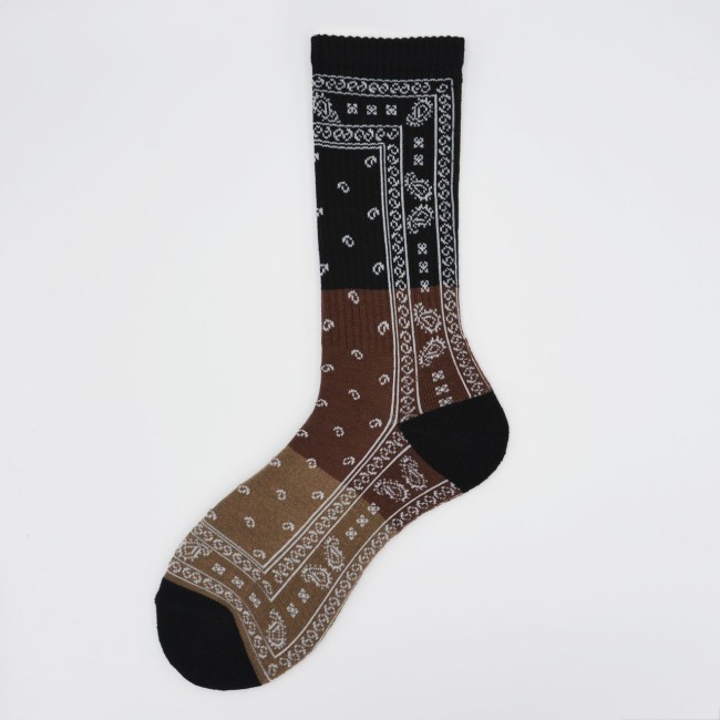 Calza corta in spugna di cotone fantasia bandana Tami