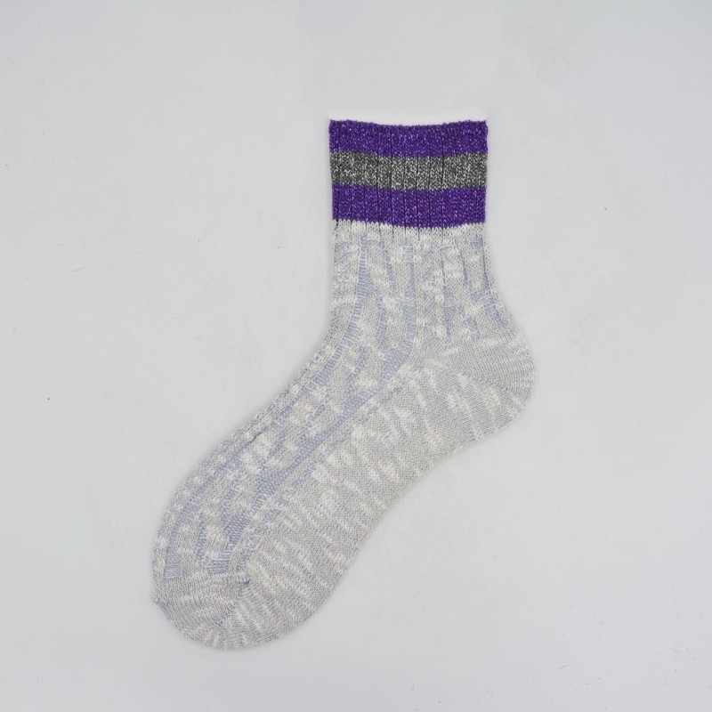 Calza corta da donna in cotone con...