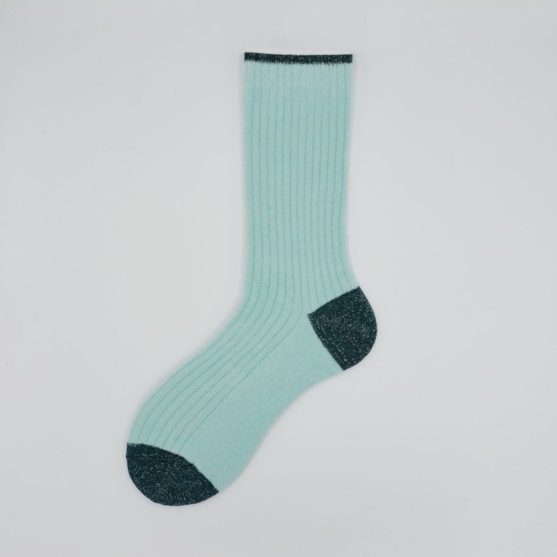 Calza corta in ciniglia tinta unita...