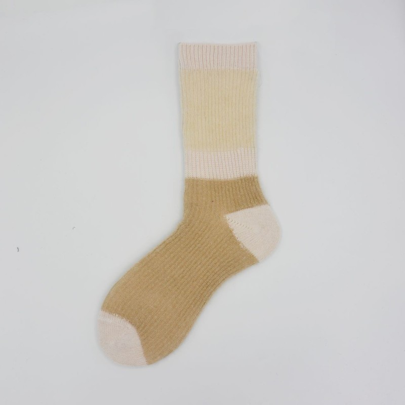 Calza corta in baby mohair e cashmere...