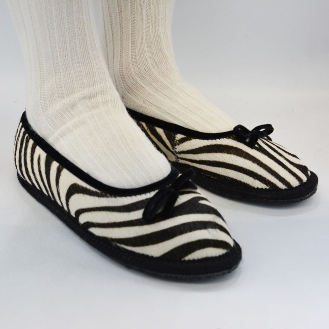 Slipper in cavallino in tinta unita e animalier Alice 2
