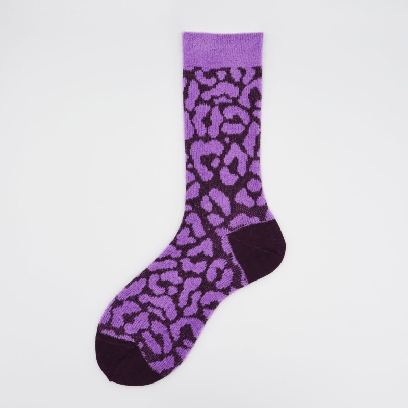 Calza corta in cotone e ciniglia...