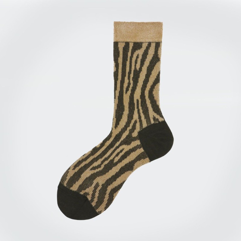 Calza corta in cotone e ciniglia...