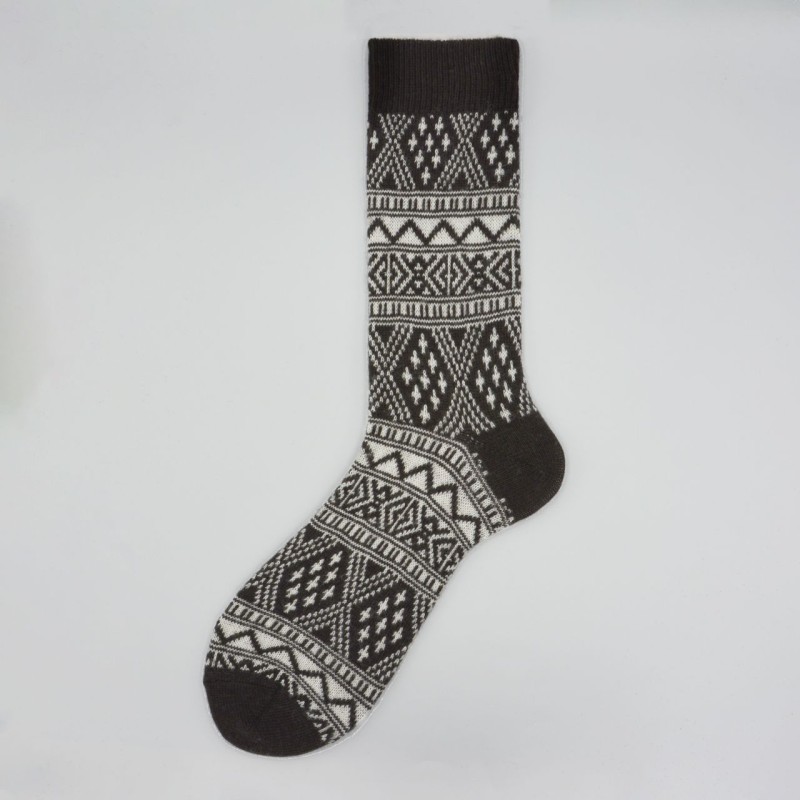 Calza corta in lana vergine e...