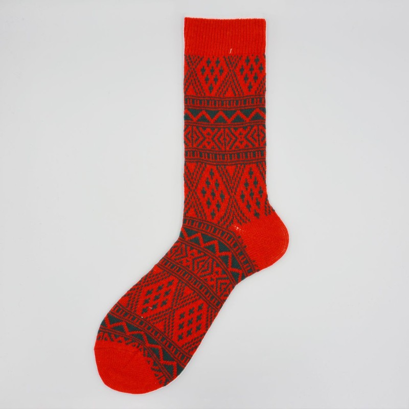 Calza corta in lana vergine e...