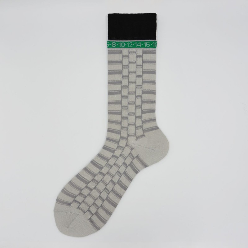 Calza corta in cotone stile orologio...