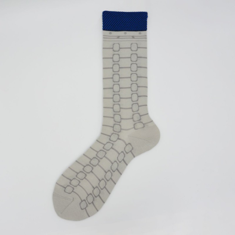 Calza corta in cotone stile orologio...