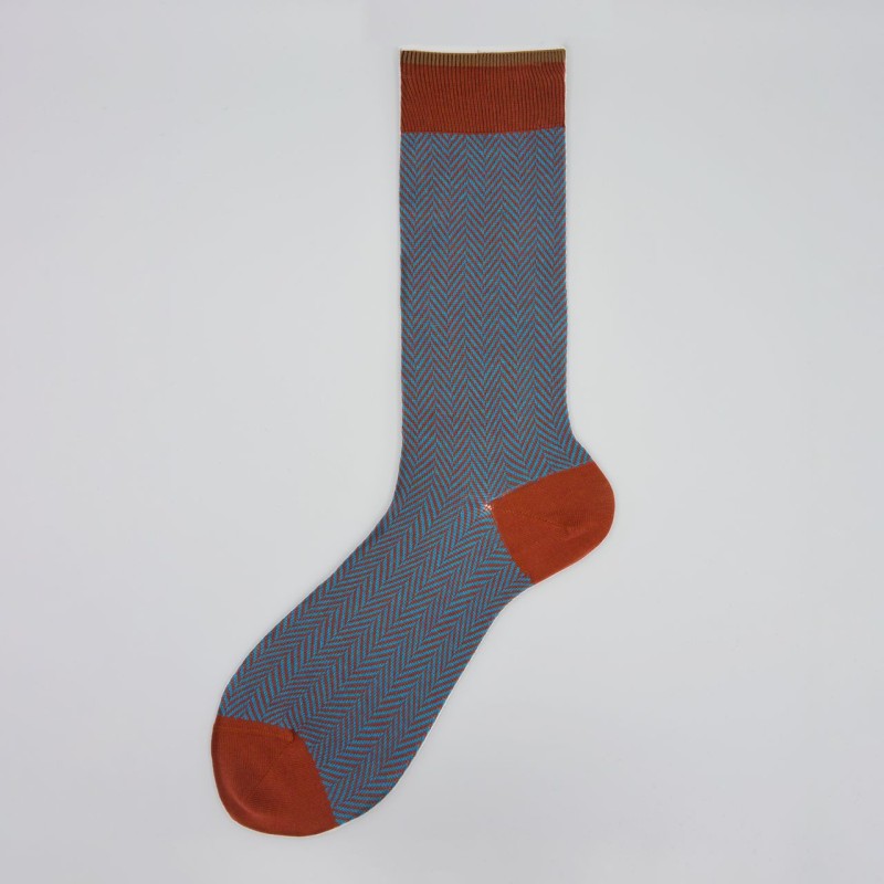 Calza corta in misto cashmere in...