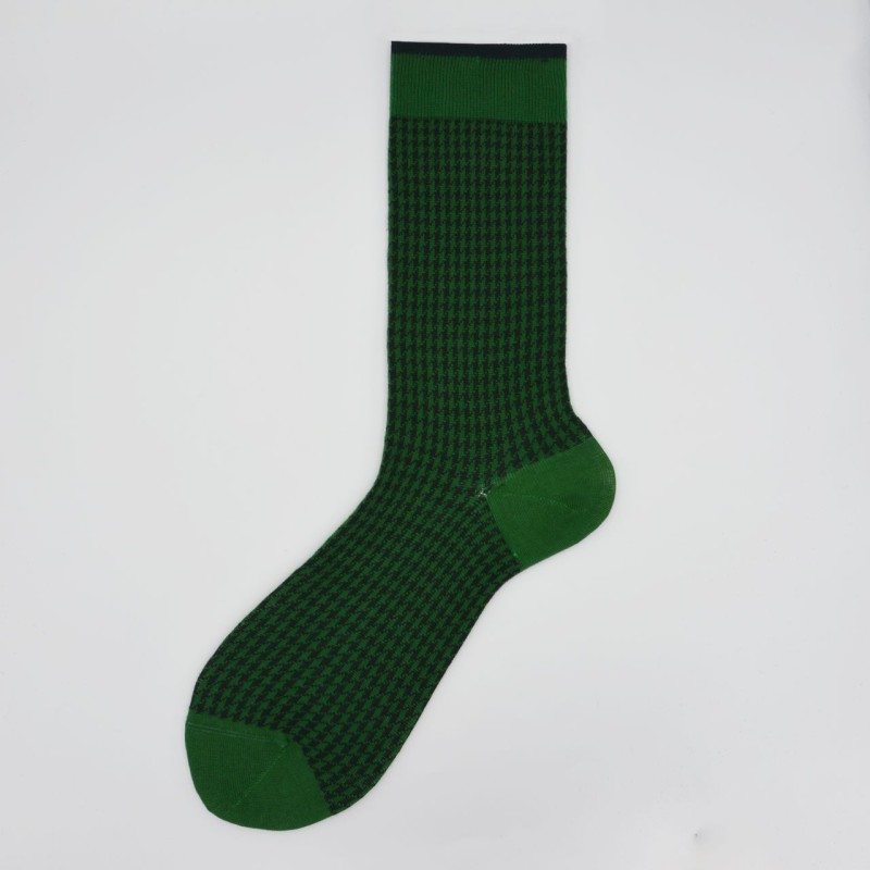 Calza corta in misto cashmere in...