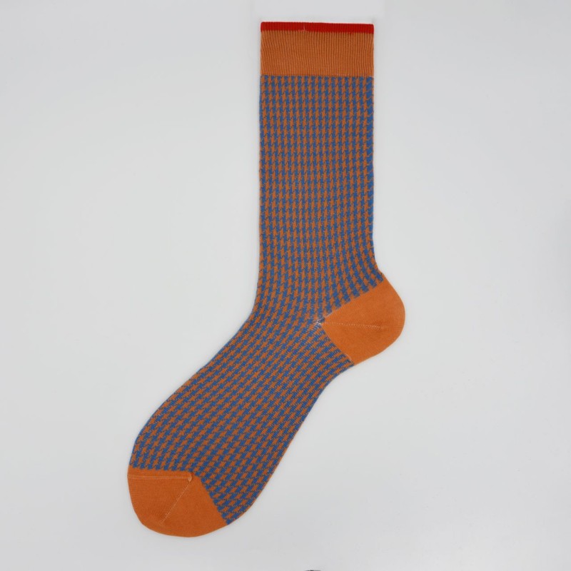 Calza corta in misto cashmere in...