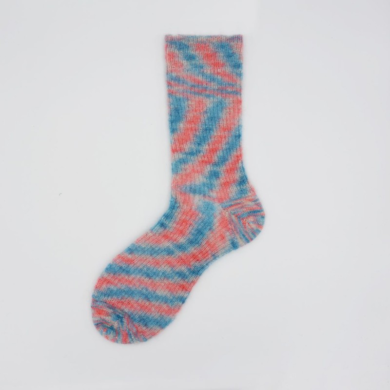 Calza corta in mohair e lana vergine...