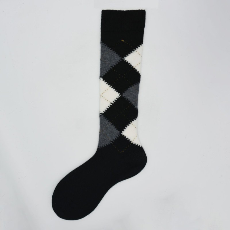 Calza lunga in lana vergine con...