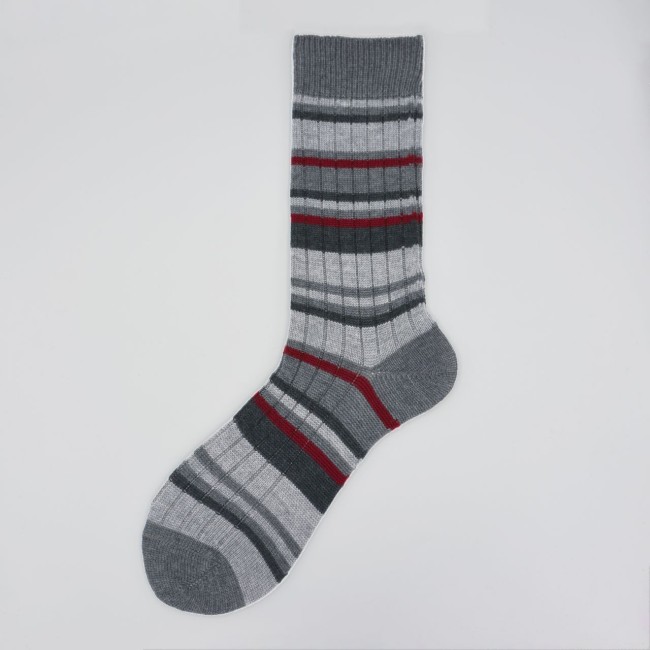 Calza corta in lana vergine a righe Andre 2