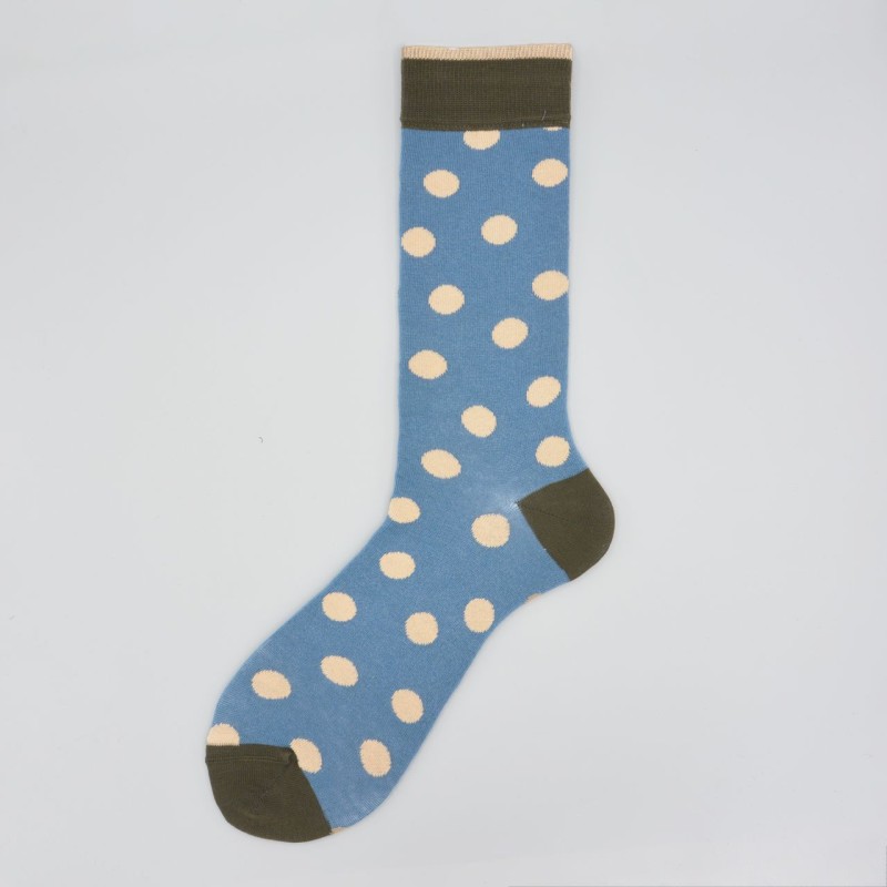 Calza corta in caldo cotone a pois Ken