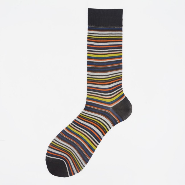 Calza corta in cotone multiriga Genjo