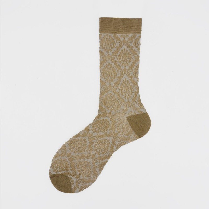 Calza corta in cotone con motivo...