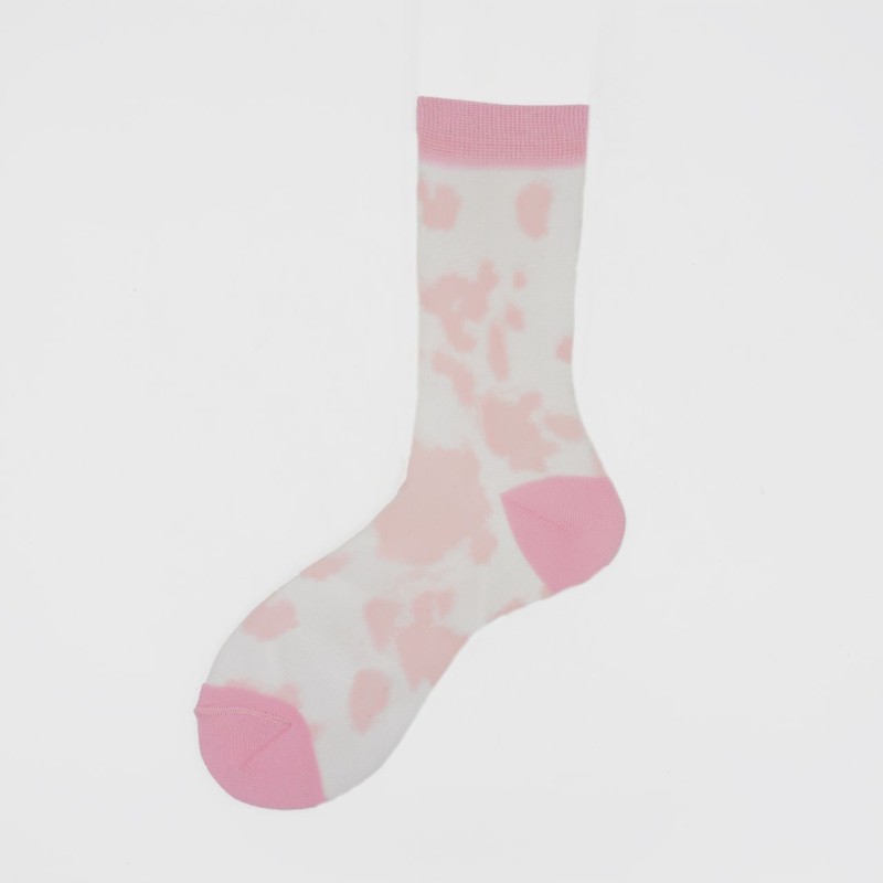 Calza corta in filopesca con motivo...