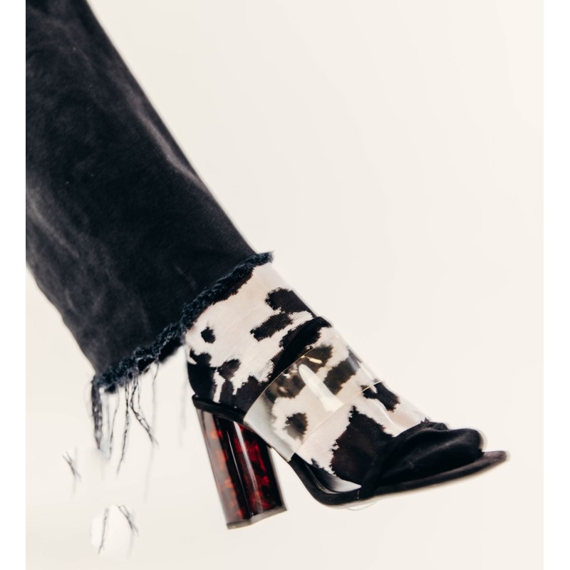 Calza corta in filopesca con motivo...