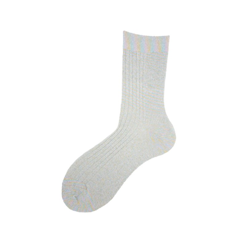 Calza corta in lurex multicolor a...