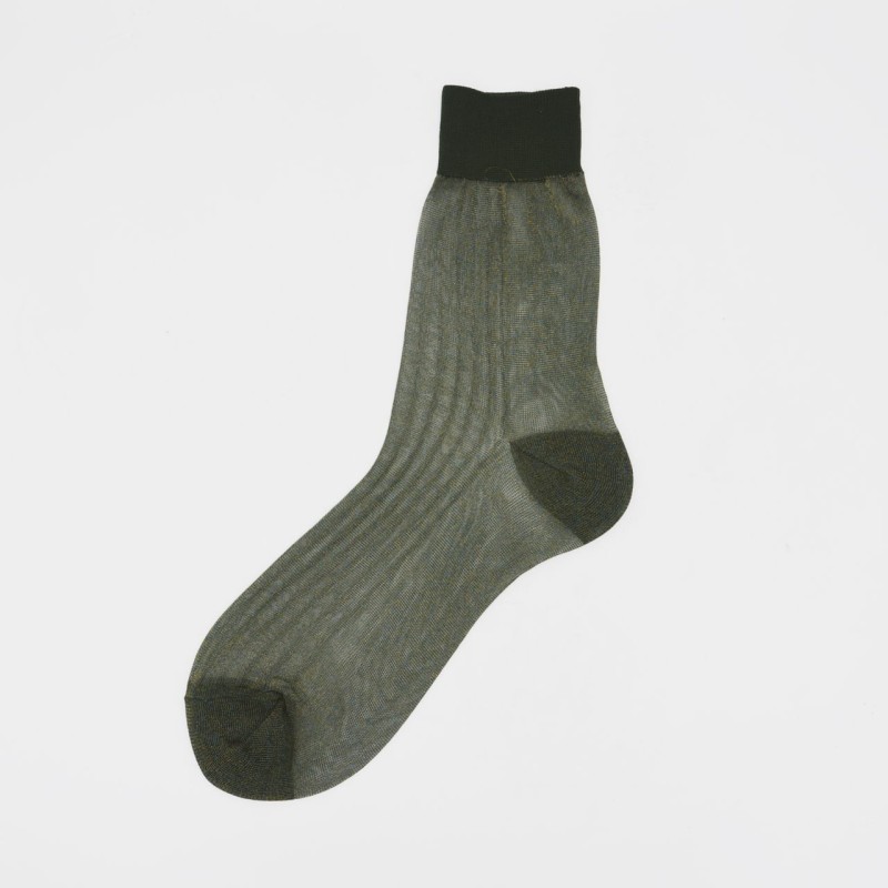 Calza corta in filo pesca tinta unita...