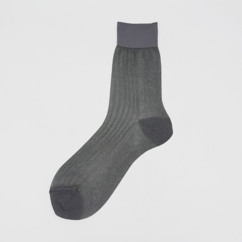 Calza corta in filo pesca tinta unita...