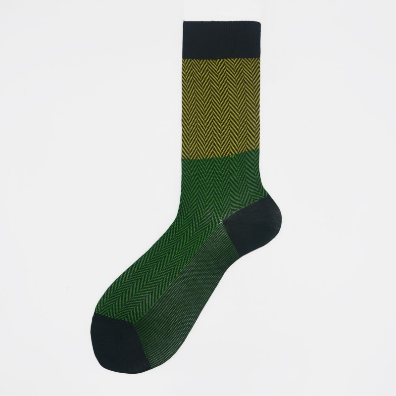 Calza corta in cotone a lisca Timo