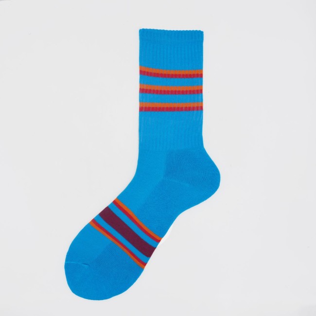 Calza corta in mezza spugna a righe Ginepro 2