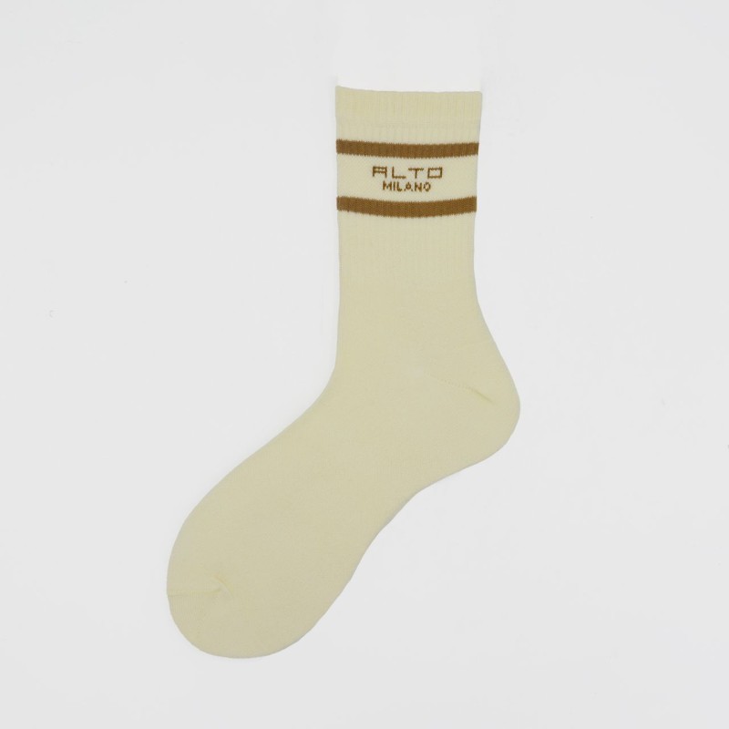 Calza corta in spugna di cotone con...