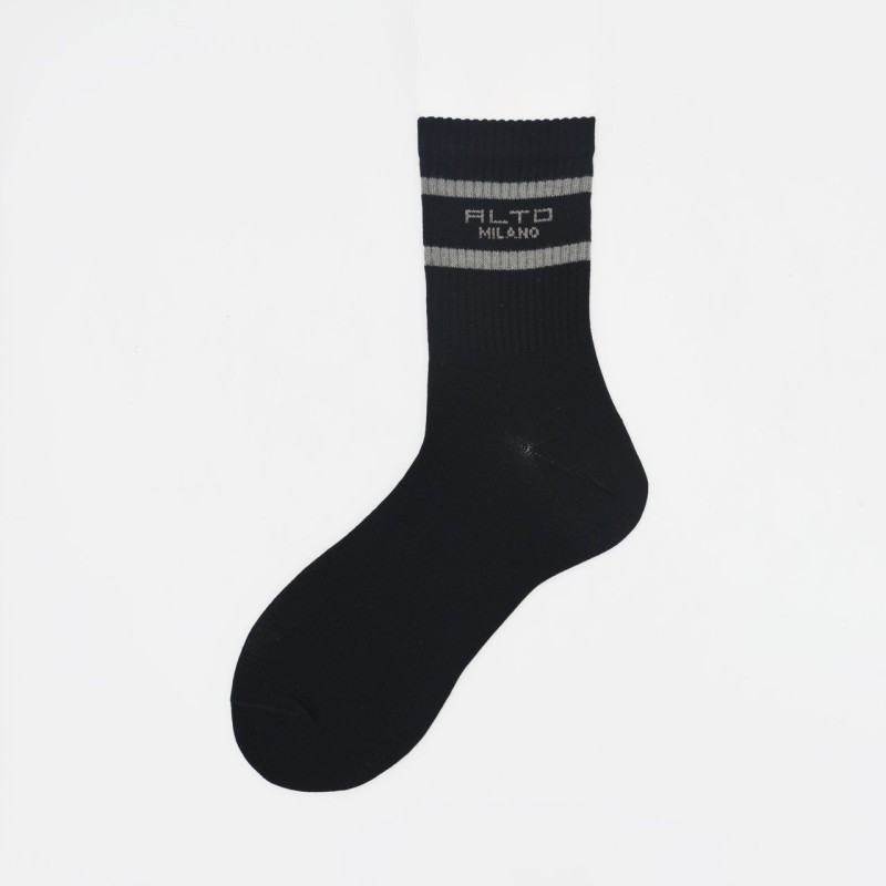 Calza corta in spugna di cotone con...