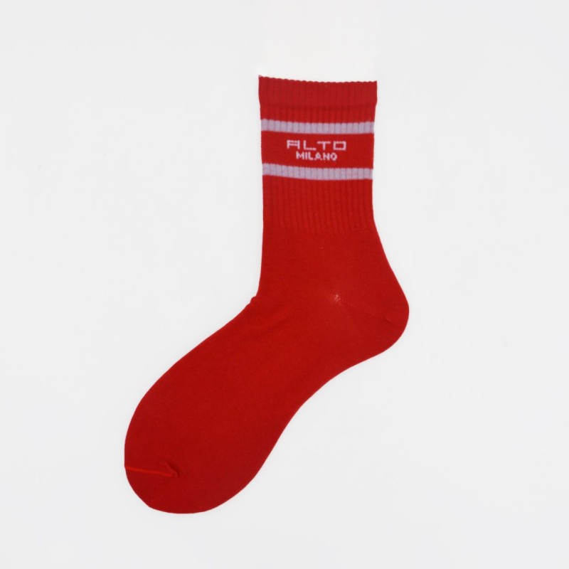 Calza corta in spugna di cotone con...