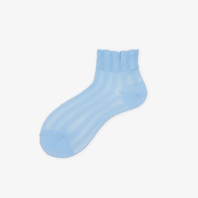 Calza corta in cotone con polso bambola tinta unita Hiromi