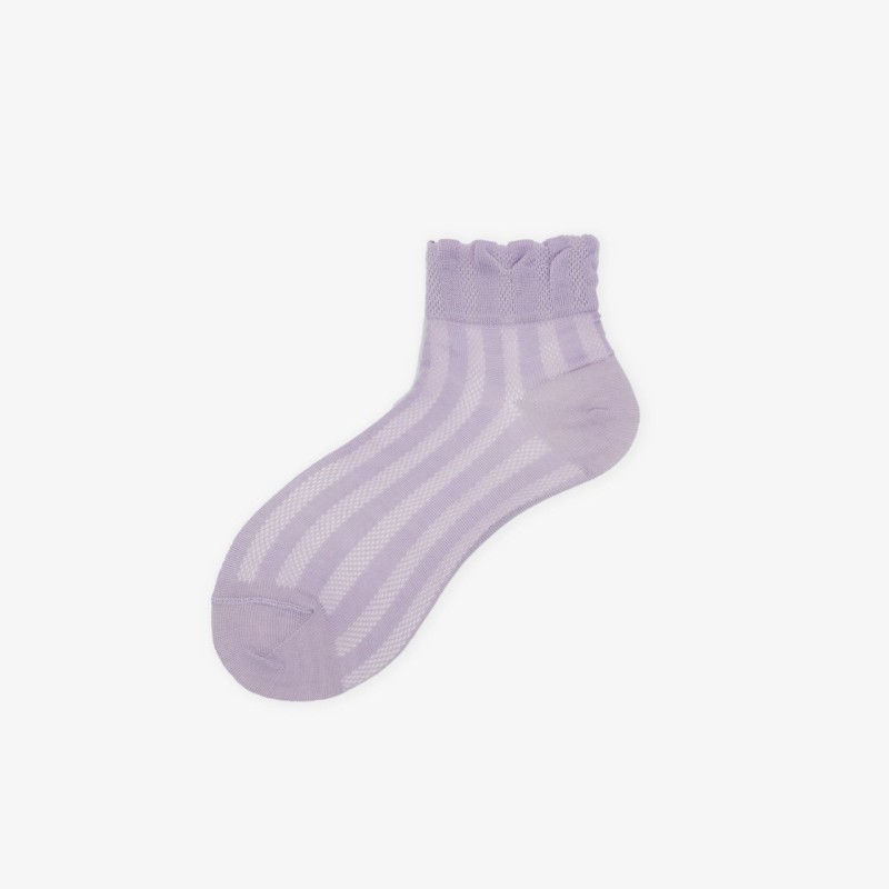 Calza corta in cotone con polso...