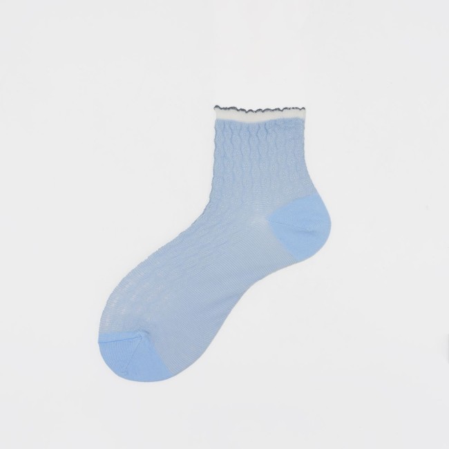 Calza corta in cotone con polso bambola Anemone