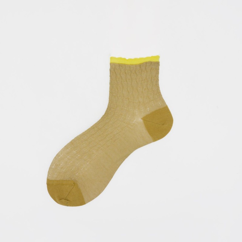 Calza corta in cotone con polso...