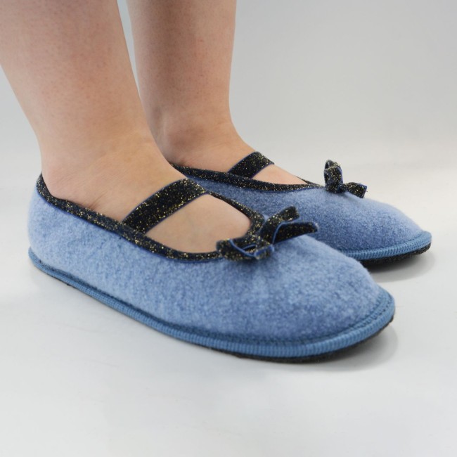 Slipper in lana e lurex Ginger