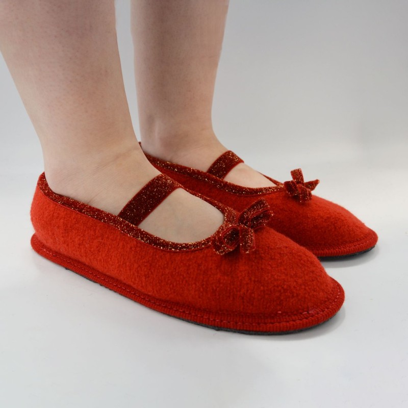 Slipper in lana e lurex Ginger