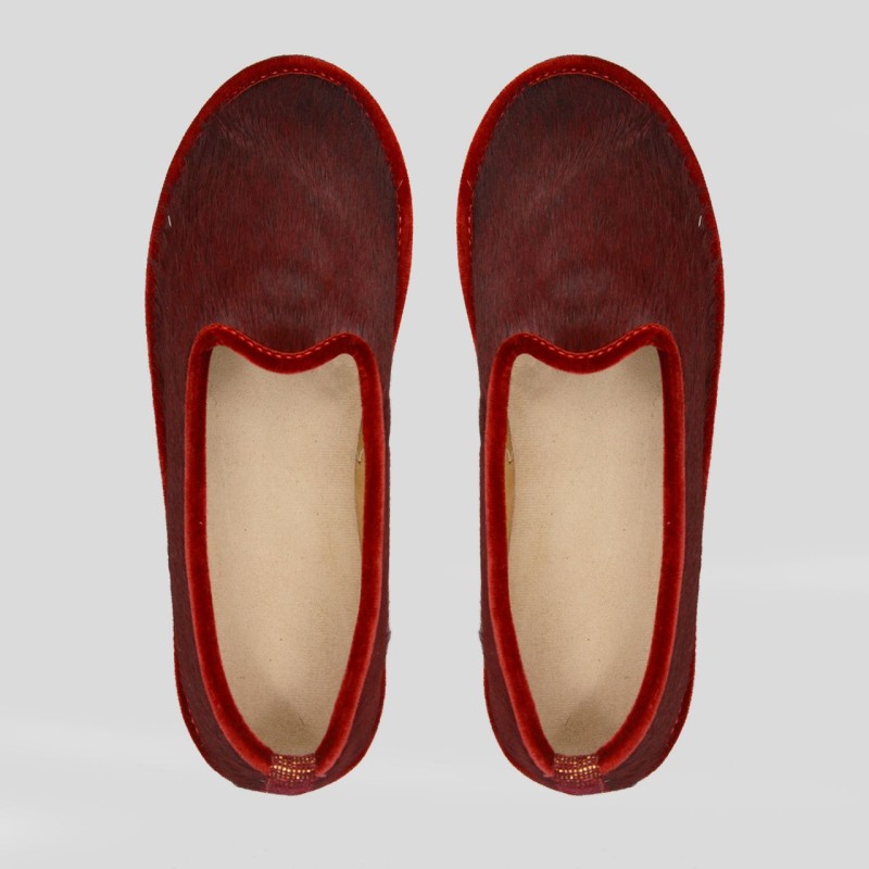 Ballerina in cavallino con suola...