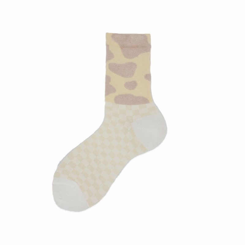 Calza corta in cotone a fantasia Tessa