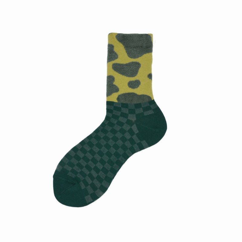 Calza corta in cotone a fantasia Tessa