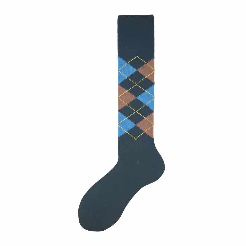 Calza lunga in cotone overcheck Nilde