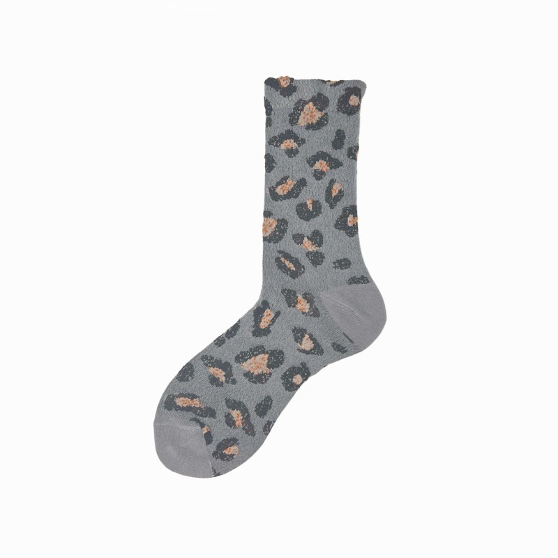 Calza corta in cotone motivo...