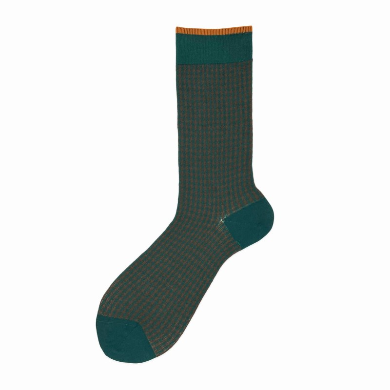 Calza corta in misto cashmere pied de...