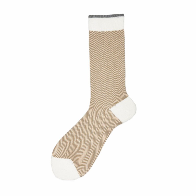 Calza corta in misto cashmere con...