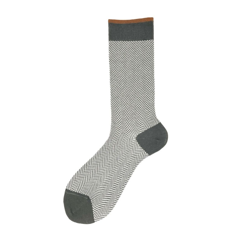 Calza corta in misto cashmere con...