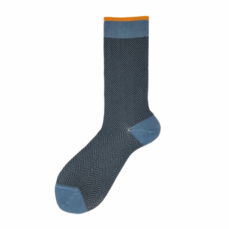 Calza corta in misto cashmere con...