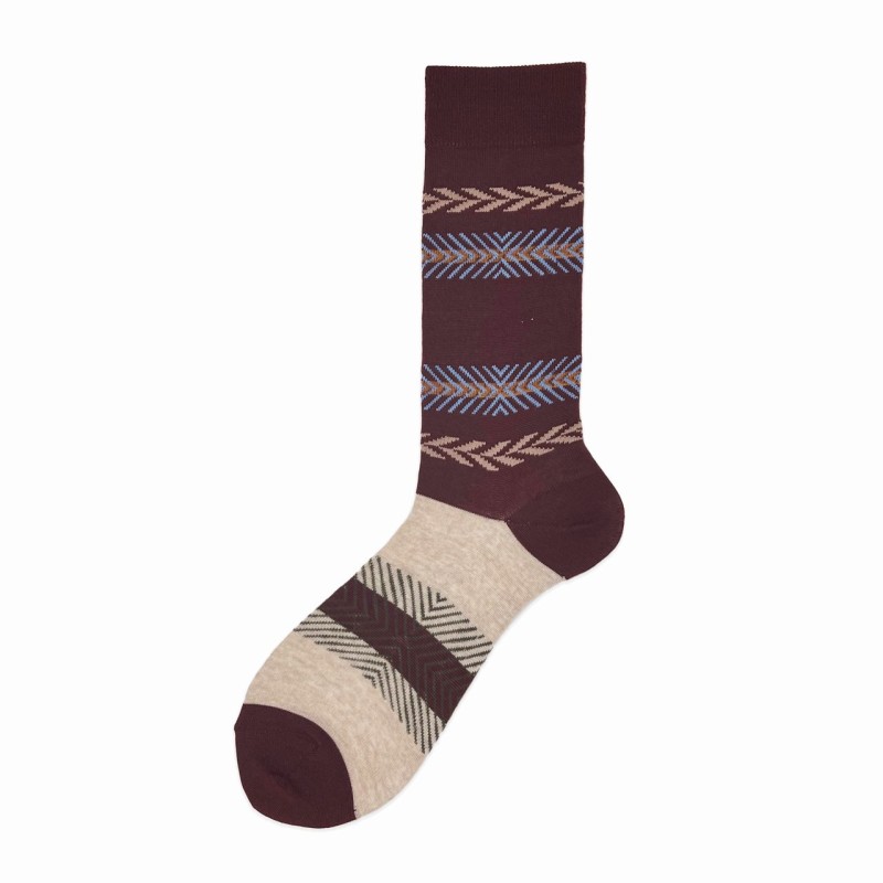 Calza corta in lana vergine fantasia...