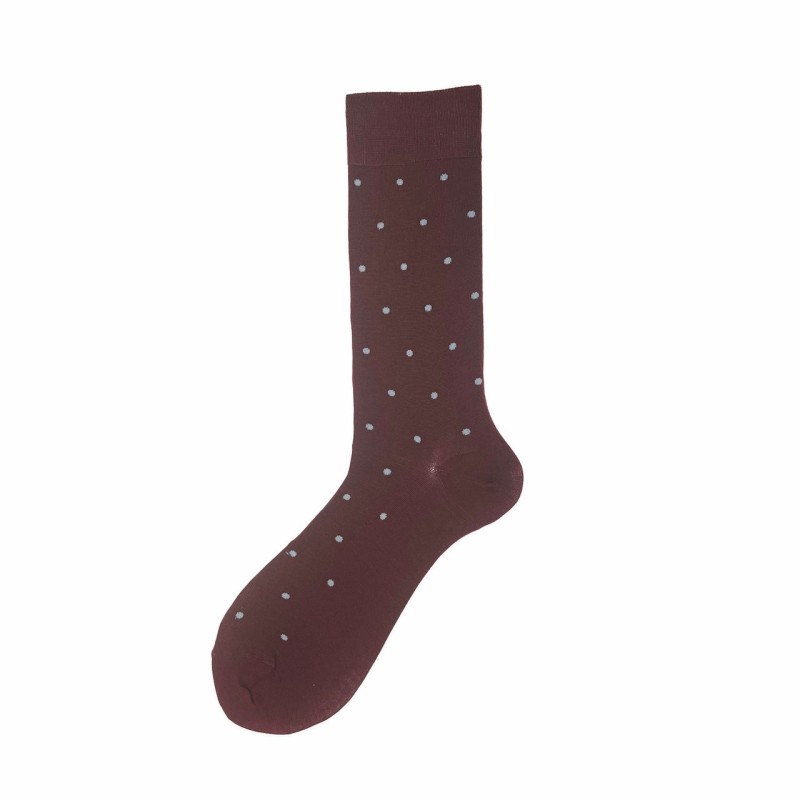 Calza corta in lana a pois Bill